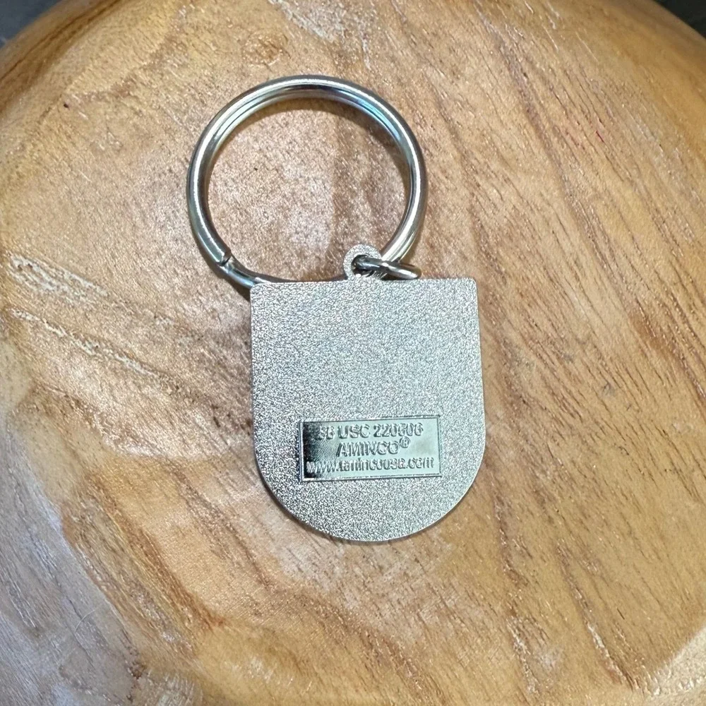 USA Olympics Keychain AMINCO Team‎ Sports Black Silver Logo Key Ring